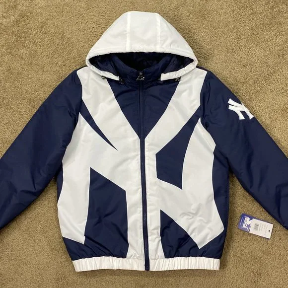NEW YORK YANKEES Full Zip STARTER: BIG LOGOHooded Jacket 3X 4X